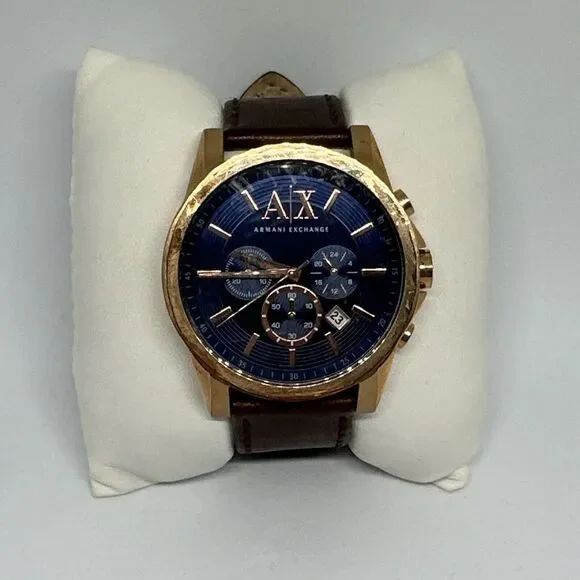 Unbranded Accessories Armani Exchange Ax258 Mens Brown Leather